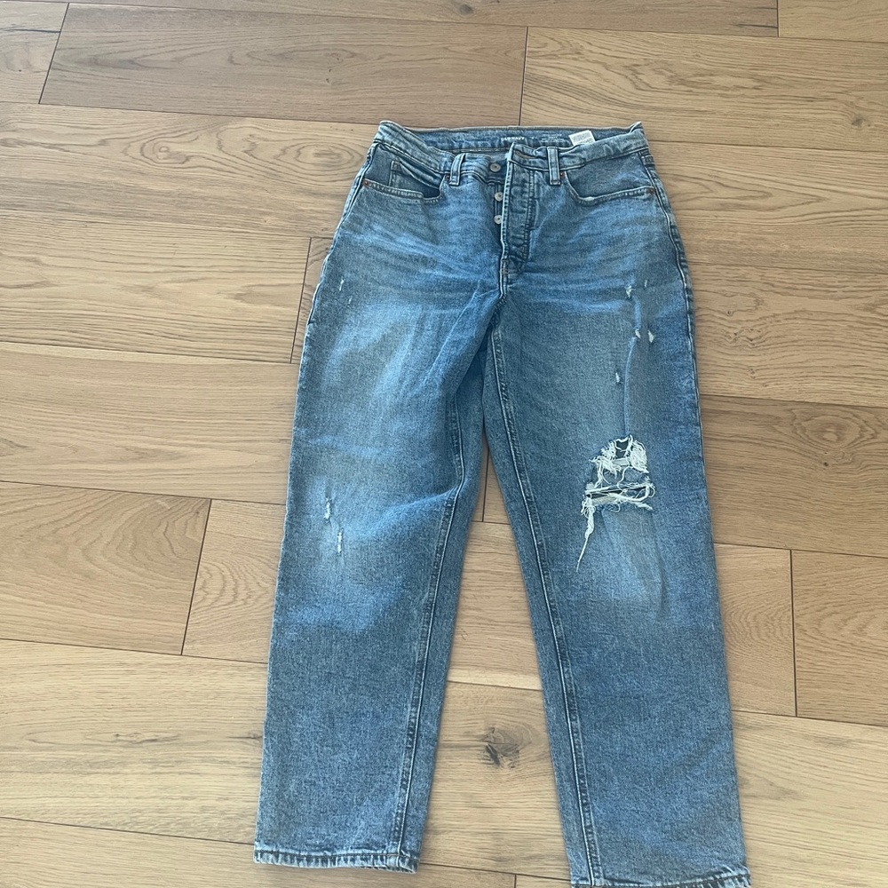 Women’s or Junior’s Blue Distressed Jeans